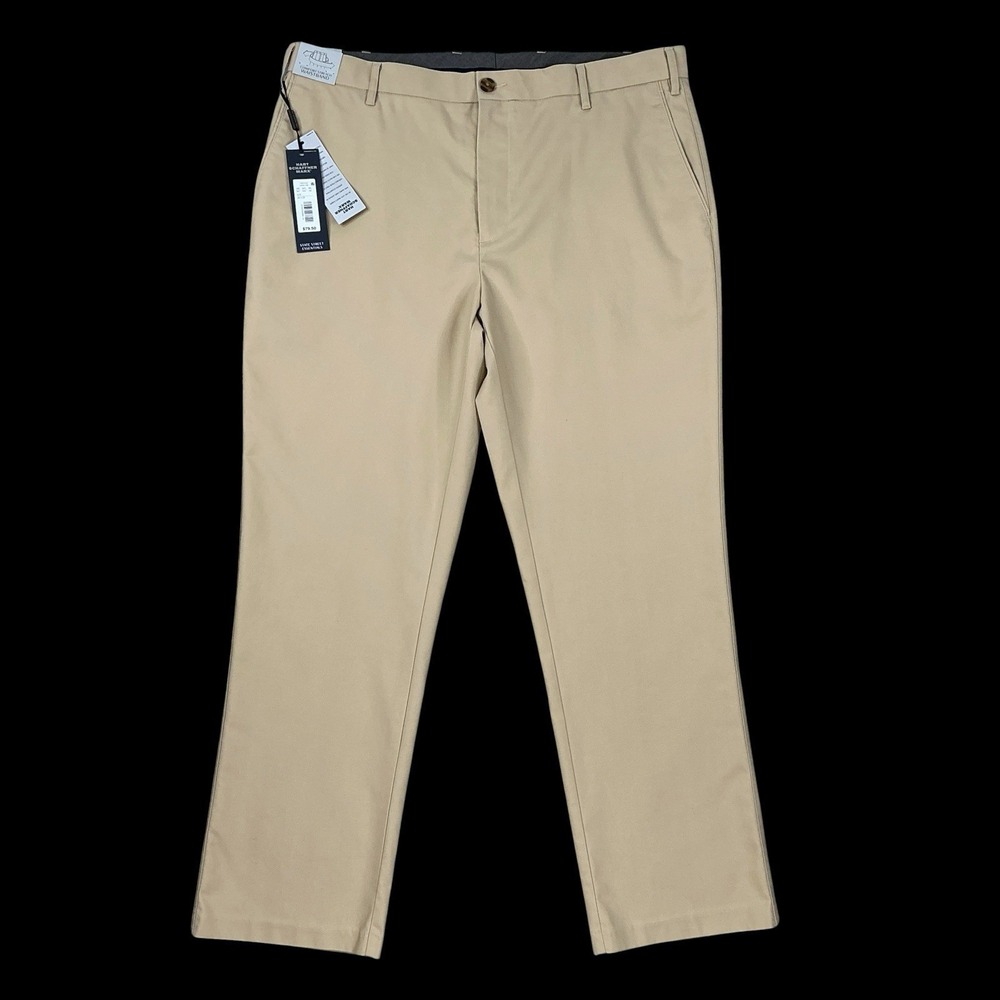 Hart Schaffner Marx Pants Men 38x29 Beige State Street Essentials Chino NWT